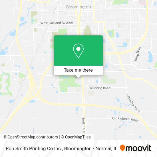 Ron Smith Printing Co Inc. map