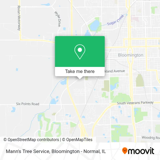 Mann's Tree Service map