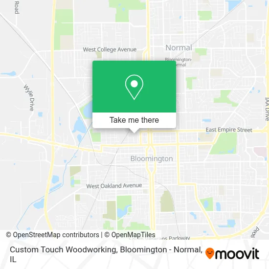 Custom Touch Woodworking map