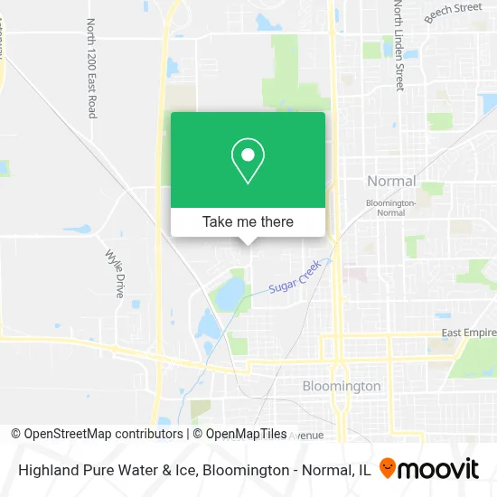Highland Pure Water & Ice map