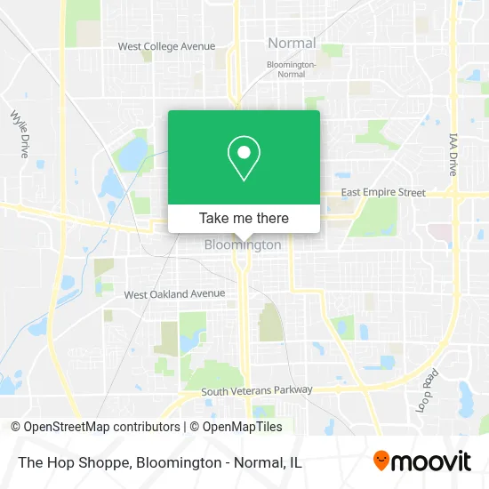 The Hop Shoppe map
