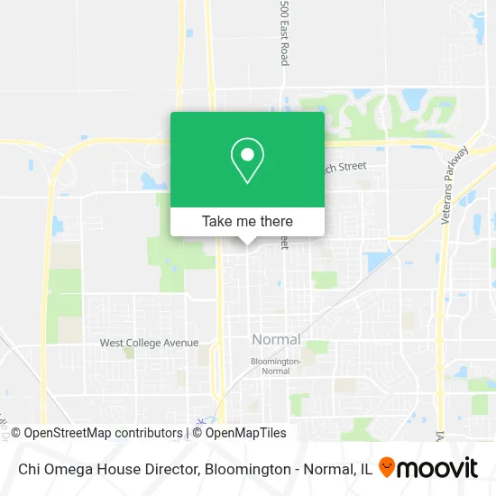 Chi Omega House Director map