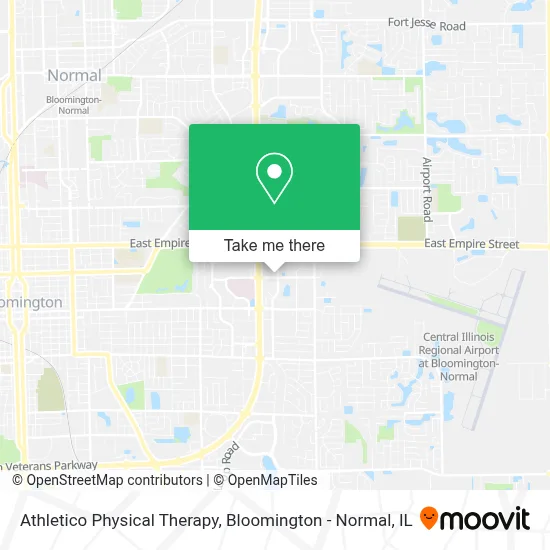 Athletico Physical Therapy map