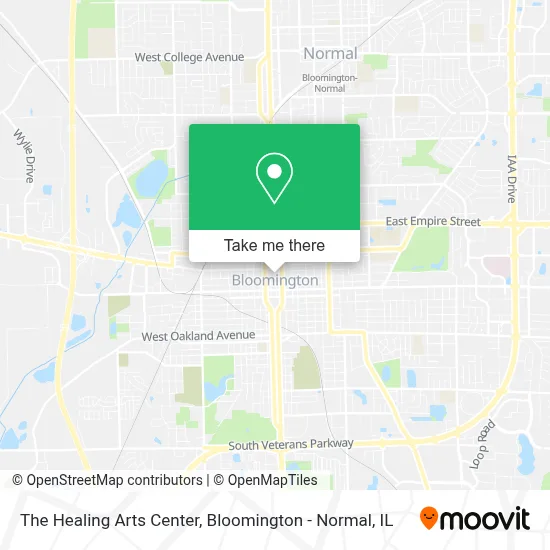 The Healing Arts Center map
