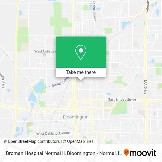 Broman Hospital Normal Il map