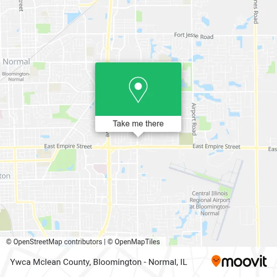 Ywca Mclean County map