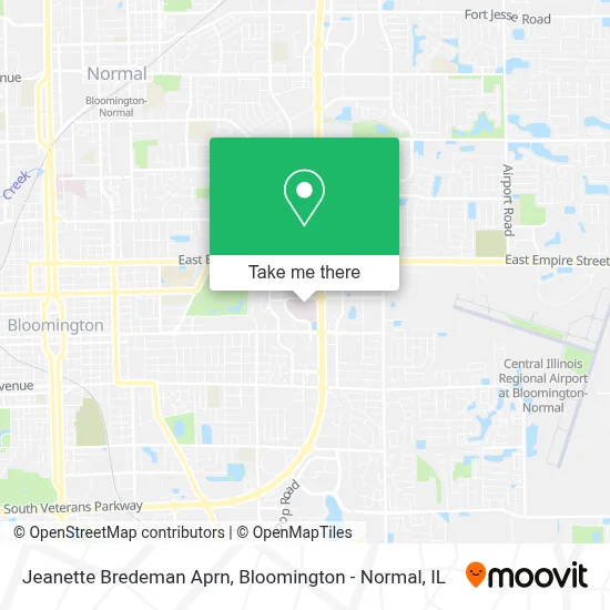 Jeanette Bredeman Aprn map