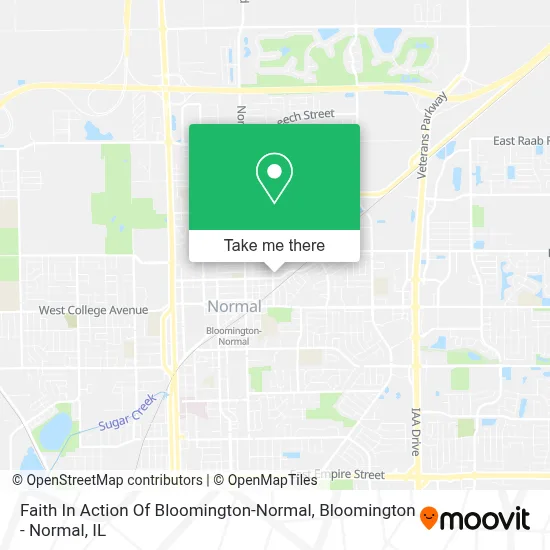 Faith In Action Of Bloomington-Normal map
