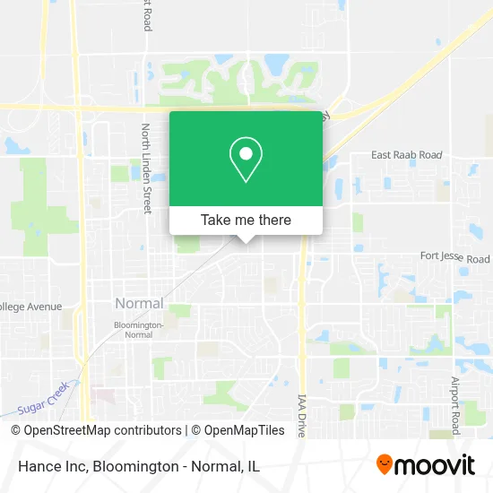 Hance Inc map