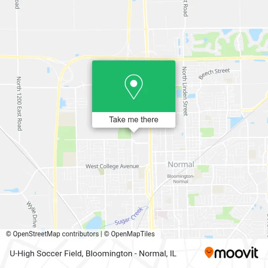 U-High Soccer Field map