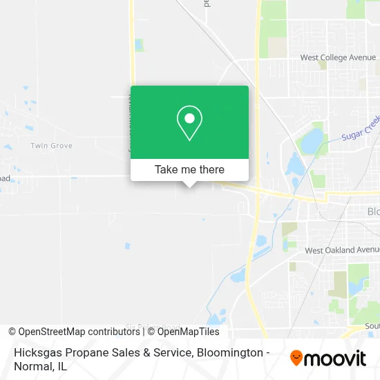 Hicksgas Propane Sales & Service map