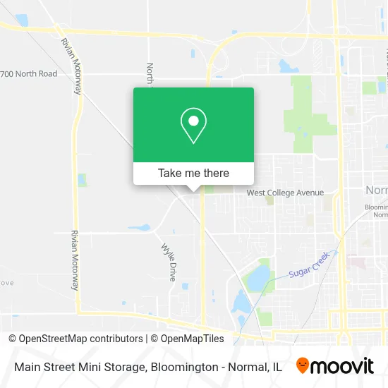 Main Street Mini Storage map