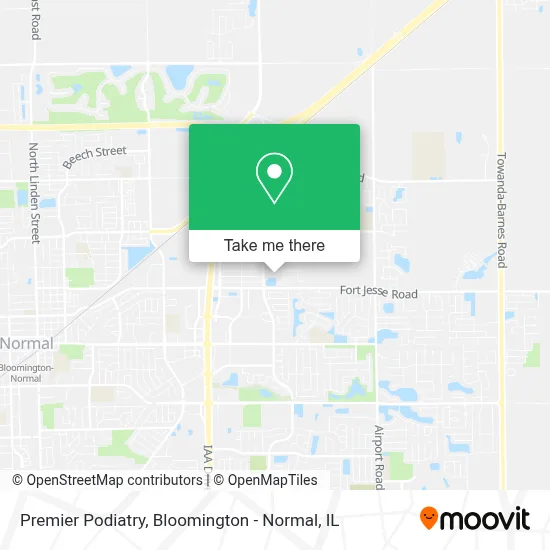 Premier Podiatry map
