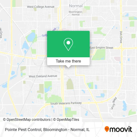Pointe Pest Control map