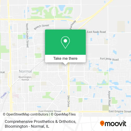 Comprehensive Prosthetics & Orthotics map