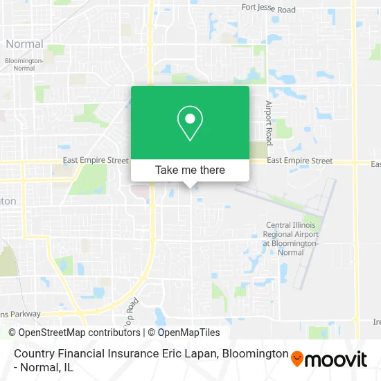 Country Financial Insurance Eric Lapan map