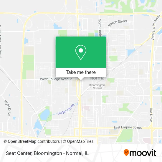 Seat Center map