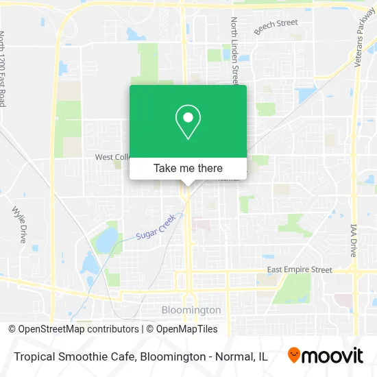 Tropical Smoothie Cafe map