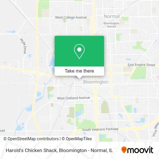 Harold's Chicken Shack map