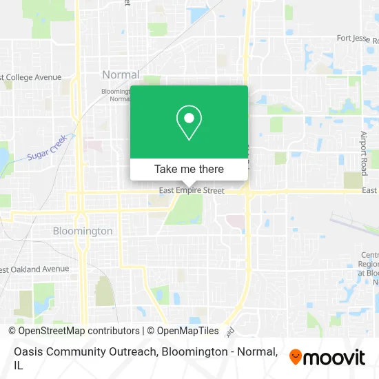 Oasis Community Outreach map