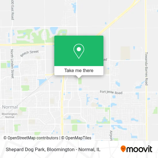 Shepard Dog Park map