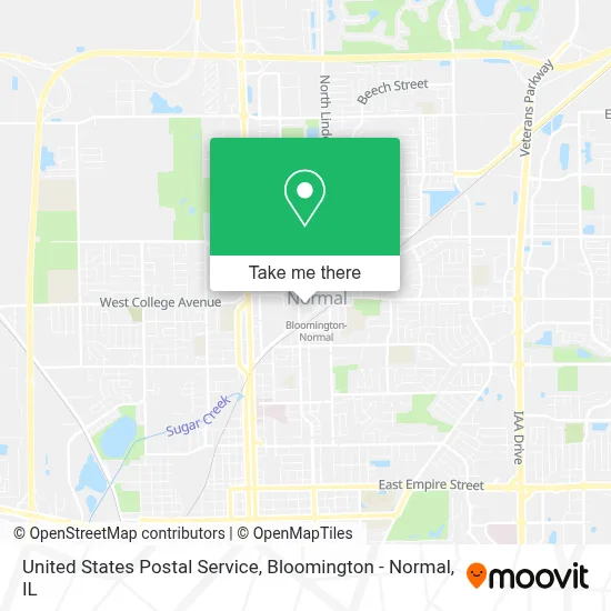 United States Postal Service map