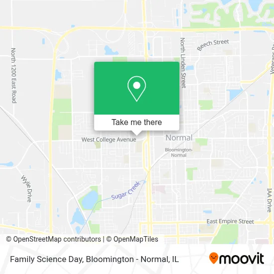 Family Science Day map