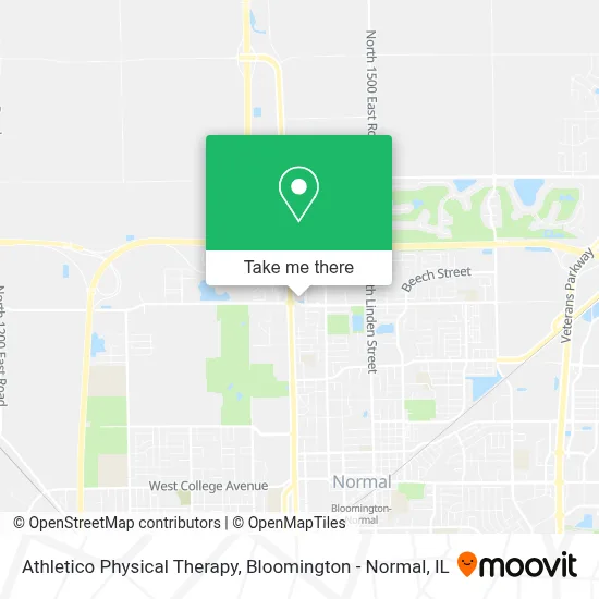 Athletico Physical Therapy map