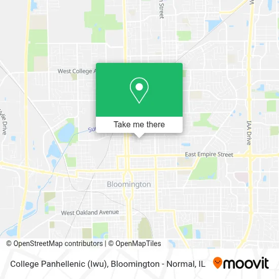 College Panhellenic (Iwu) map