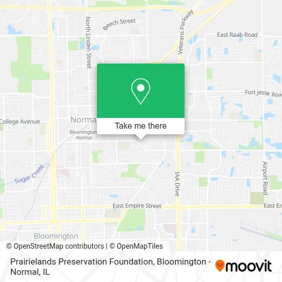 Prairielands Preservation Foundation map