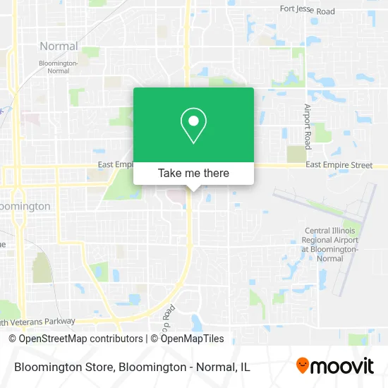 Bloomington Store map
