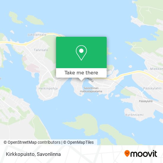 Kirkkopuisto map