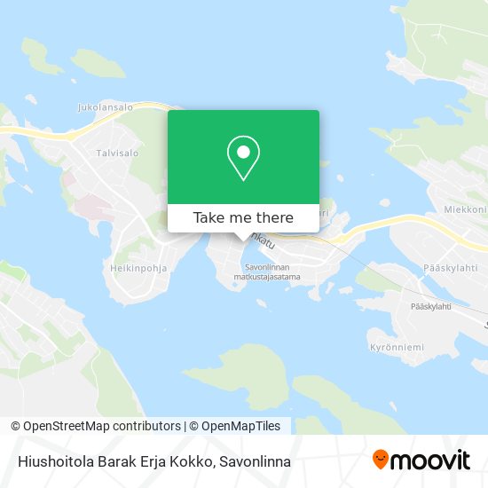 Hiushoitola Barak Erja Kokko map