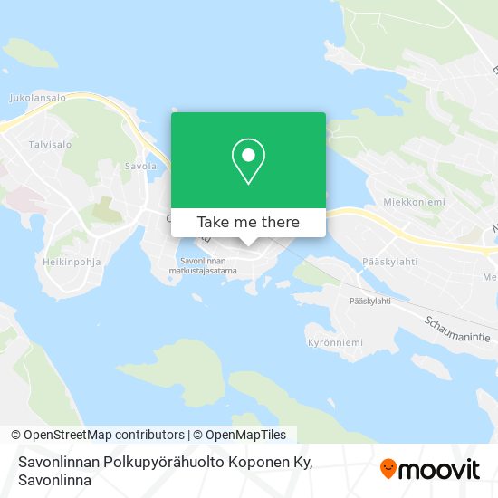 Savonlinnan Polkupyörähuolto Koponen Ky map