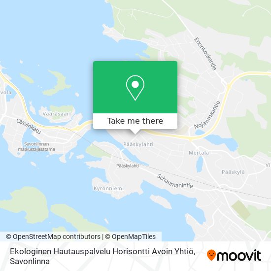 Ekologinen Hautauspalvelu Horisontti Avoin Yhtiö map