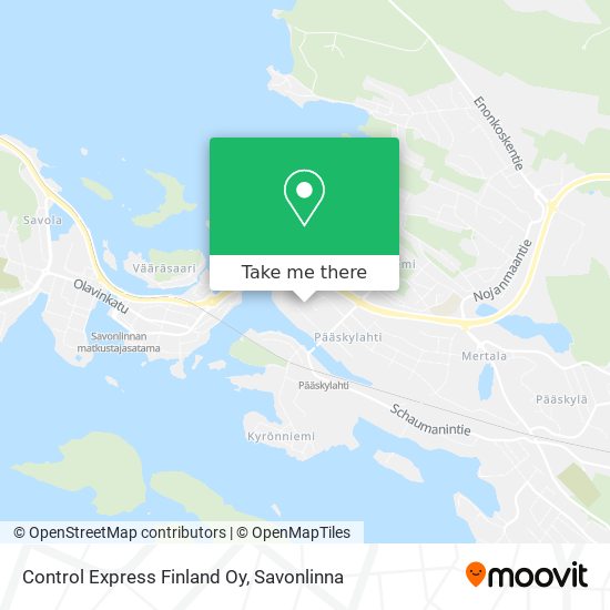 How to get to Control Express Finland Oy in Savonlinna by Bus?
