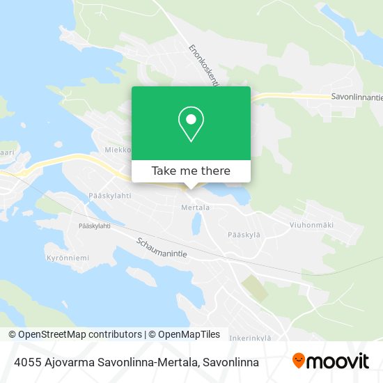 4055 Ajovarma Savonlinna-Mertala map
