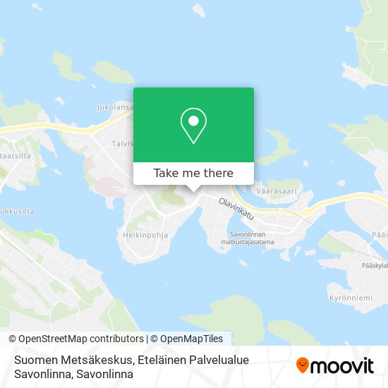 Suomen Metsäkeskus, Eteläinen Palvelualue Savonlinna map