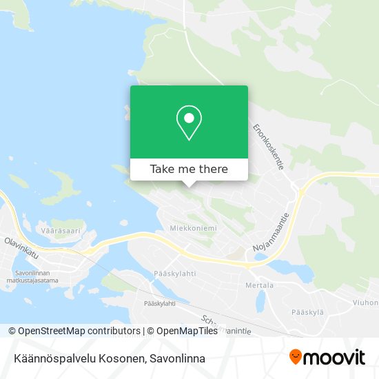 Käännöspalvelu Kosonen map