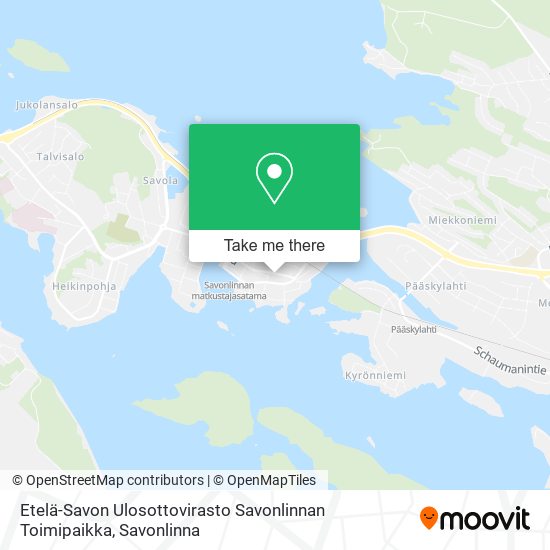 Etelä-Savon Ulosottovirasto Savonlinnan Toimipaikka map