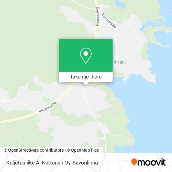 Kuljetusliike A. Kettunen Oy map