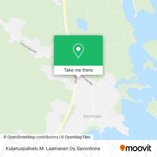 Kuljetuspalvelu M. Laamanen Oy map
