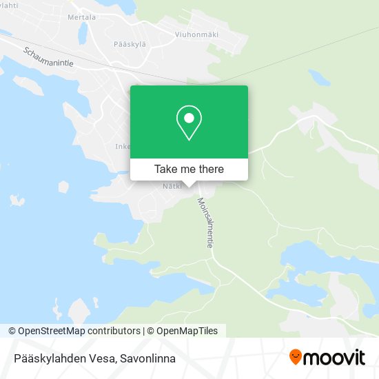 Pääskylahden Vesa map