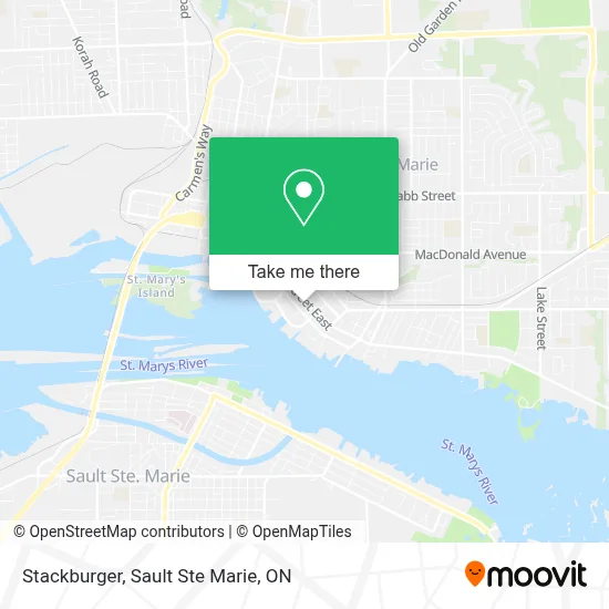 Stackburger map