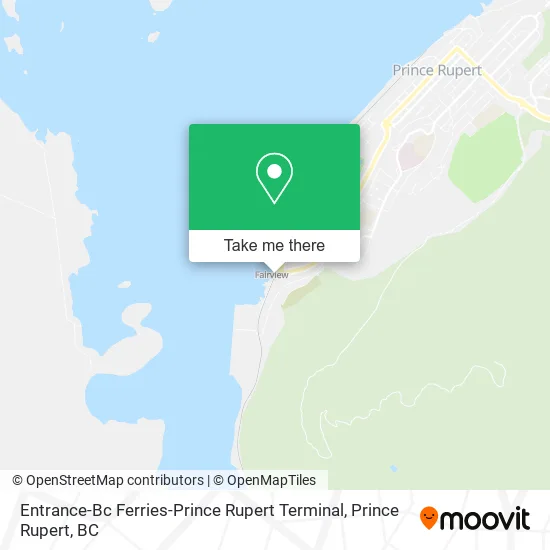 Entrance-Bc Ferries-Prince Rupert Terminal map