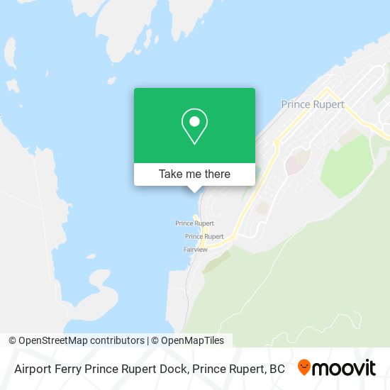 Airport Ferry Prince Rupert Dock map