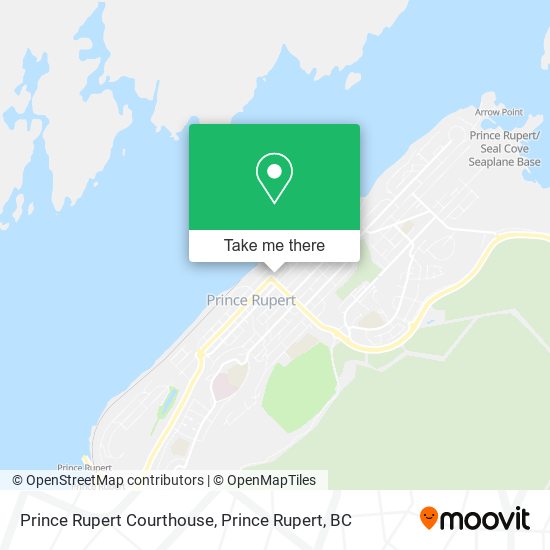 Prince Rupert Courthouse map