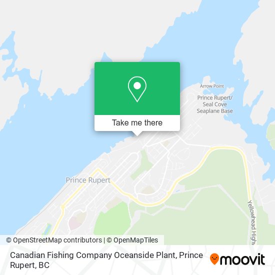Canadian Fishing Company Oceanside Plant map