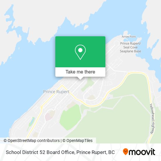 School District 52 Board Office map