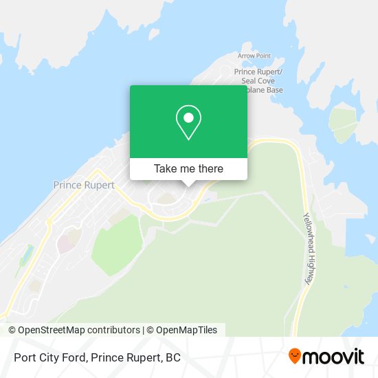 Port City Ford map